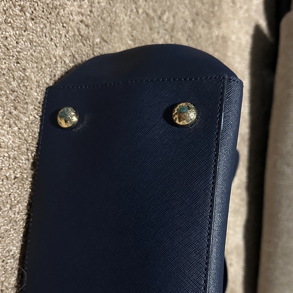 Michael Kors Dark Blue Tote Bag - Picture 10 of 10